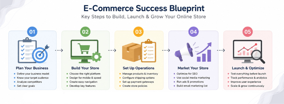 Ecommerce Website Development Process Including Design