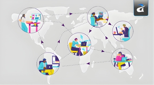 Dedicated Web Developers Collaborating on Web Development Project for Business Website