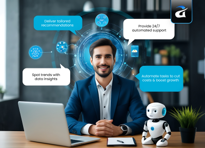 Virtual Agent Showing Intelligent Automation for Marketing