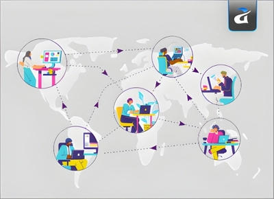 Dedicated Web Developers Collaborating on Web Development Project for Business Website