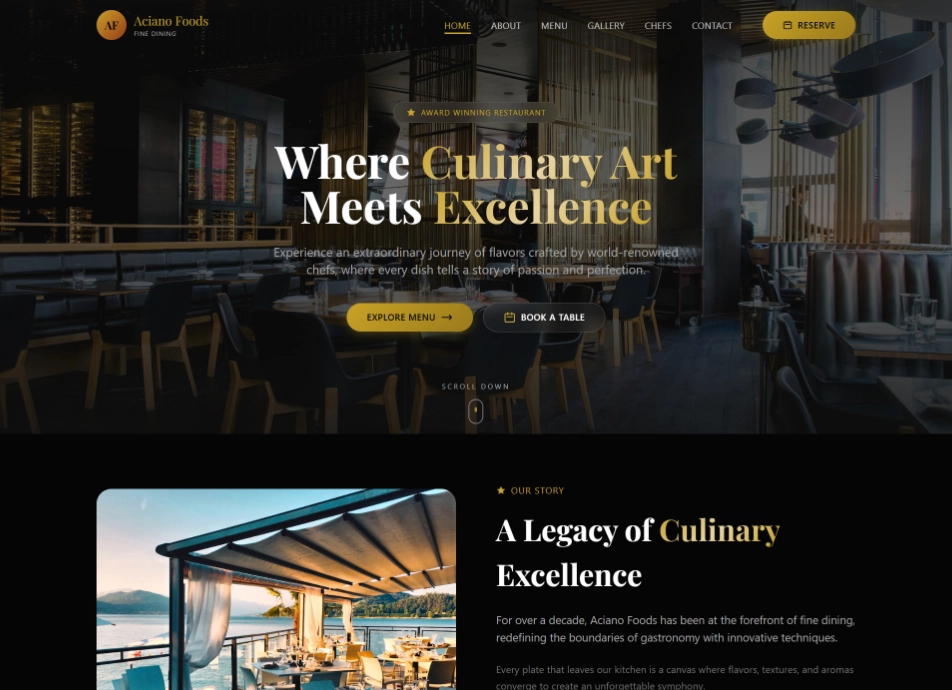Luxury Fine Dining Restaurant Interior Elegant Table Setup Gourmet Dining Experience