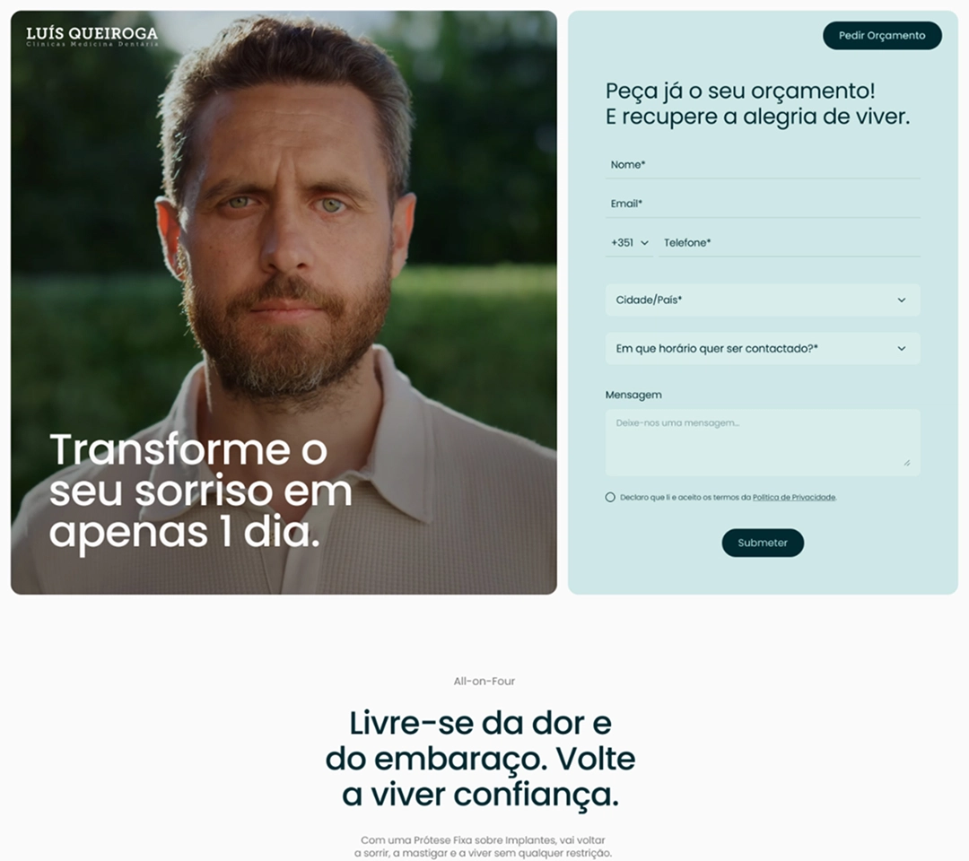 Luis Queiroga Mobile Dental Funnel