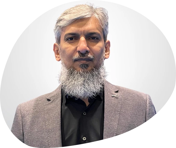 Aciano Technologies Leadership Team Qamar Ahmed Hafeezi representing Aciano Technologies at World Summit AI 2025