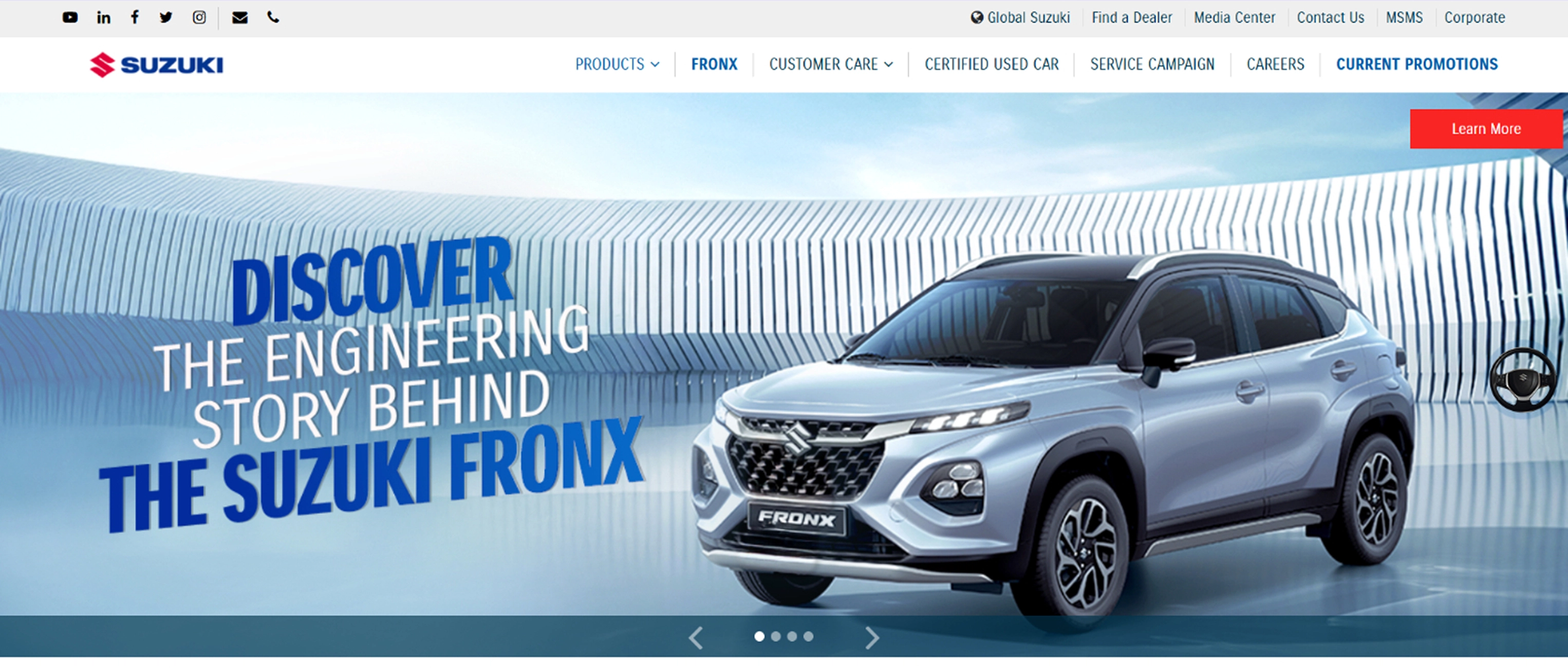 Automotive website design with modern UI and UX strategy