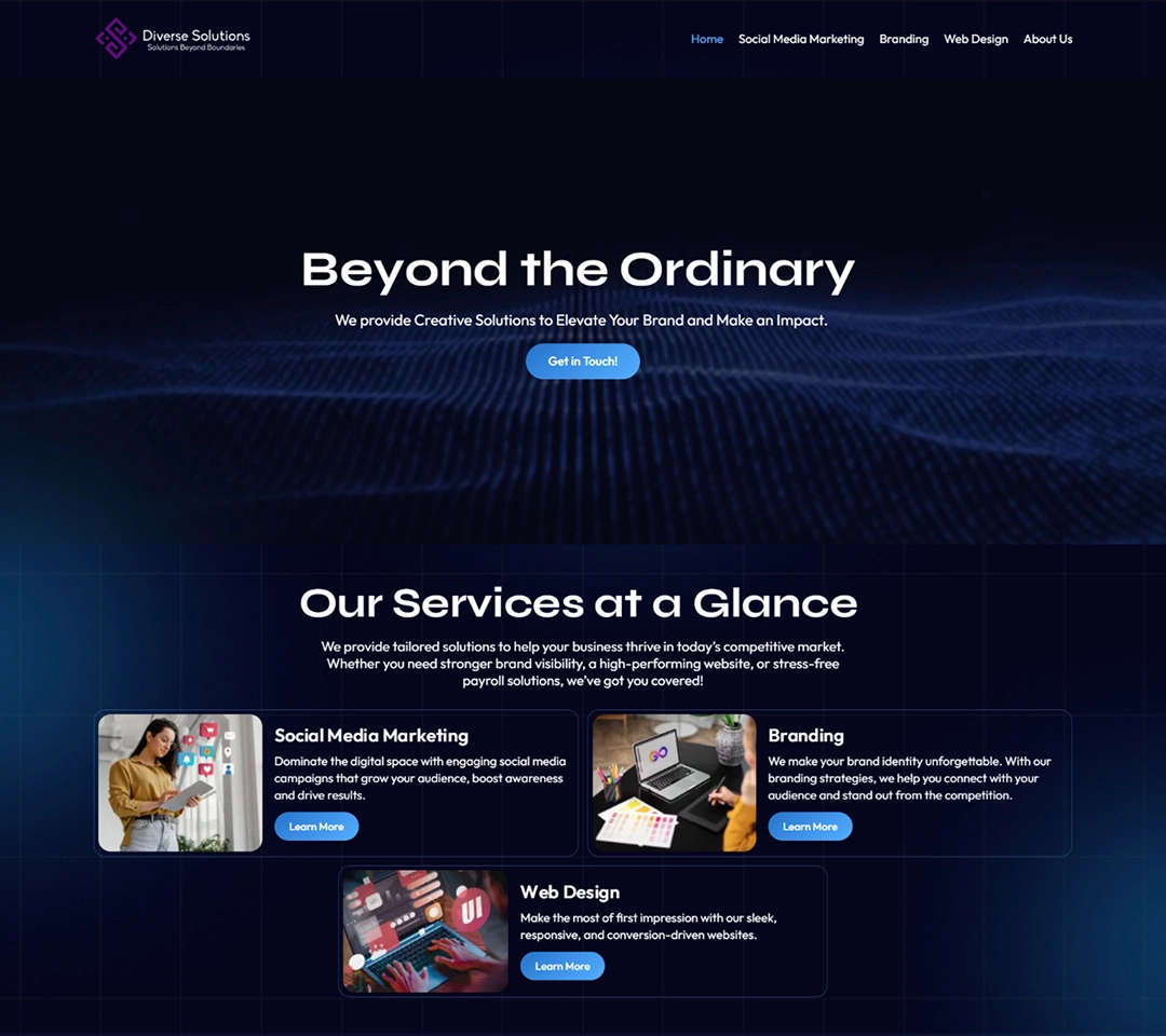 Custom WordPress Hero Section Design Interface